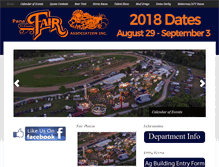 Tablet Screenshot of panatricountyfair.com